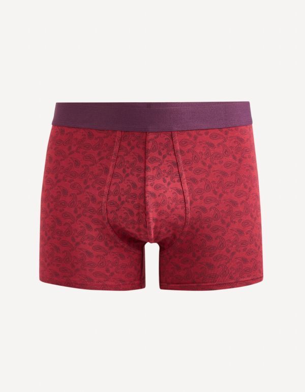 Boxer en coton stretch - bordeaux