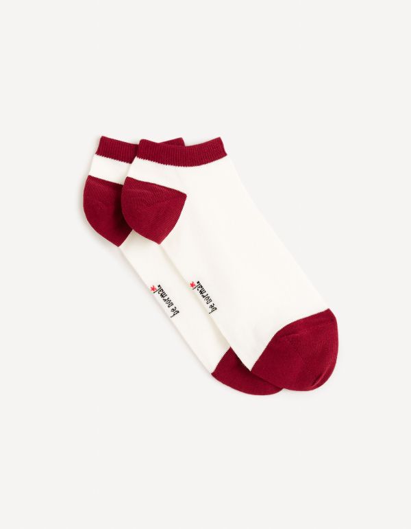 Chaussettes basses coton - blanc