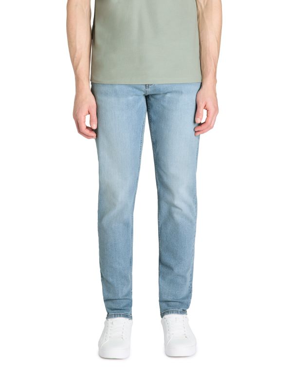 Jean slim 100% coton stretch c25 - bleu clair