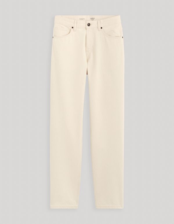 Jean loose C75 100% coton - beige