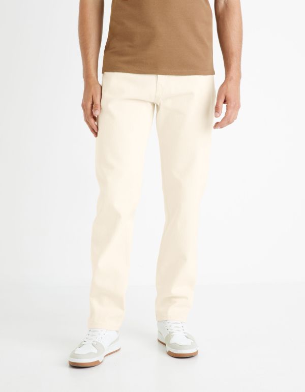 Jean loose C75 100% coton - beige