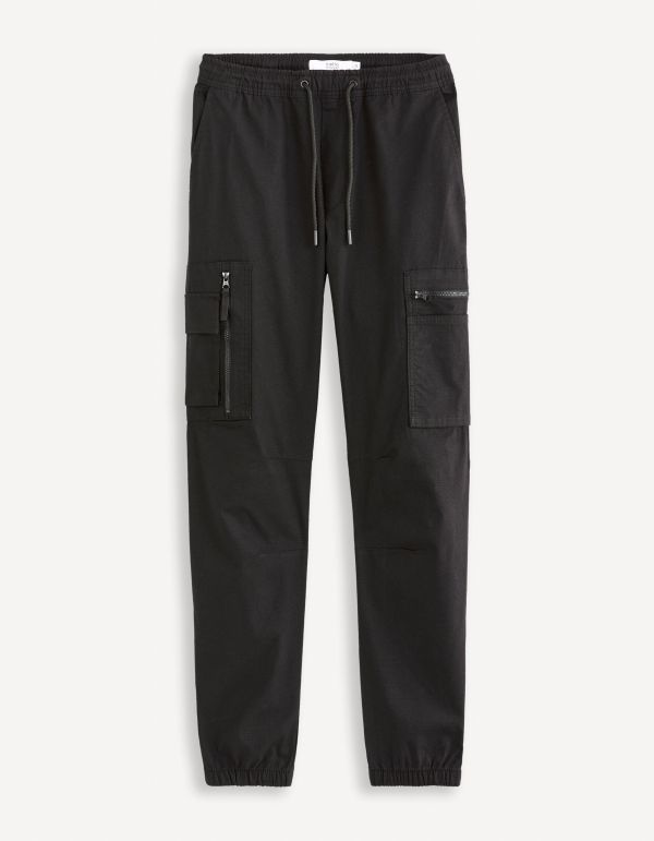 Pantalon cargo straight - noir