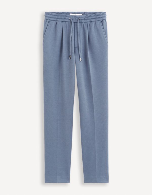 Pantalon en maille - bleu