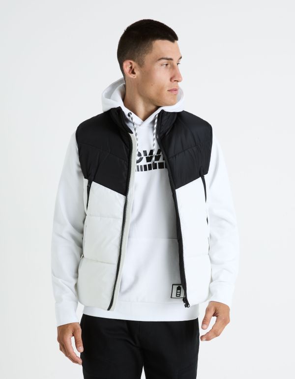 Doudoune chaude sans manches - noir