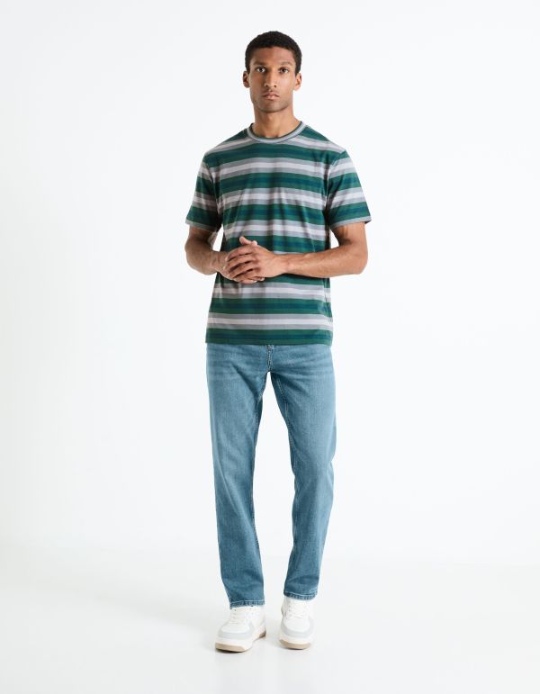 Jean straight C15 3 longueurs stretch - bleu