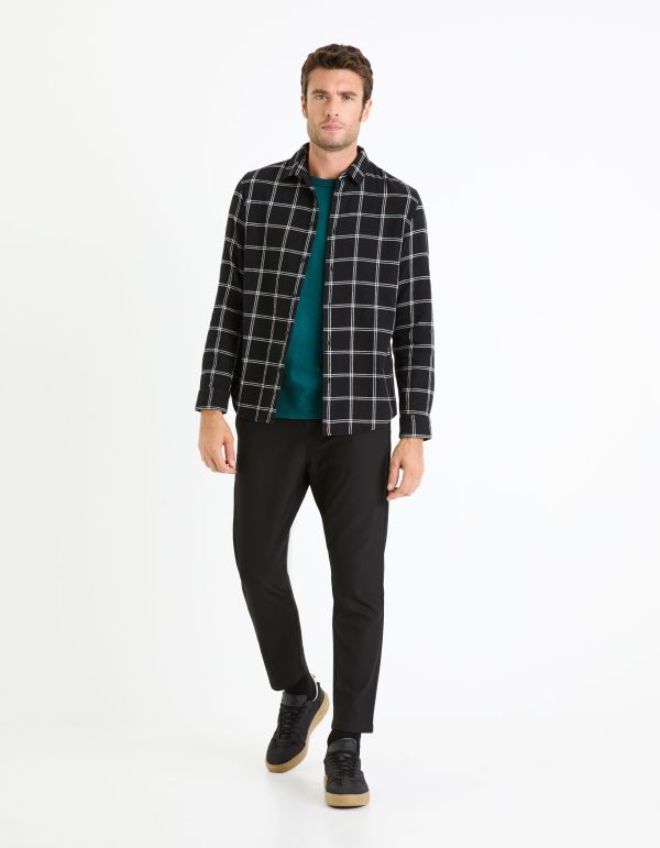 Chemise regular 100% coton - noir