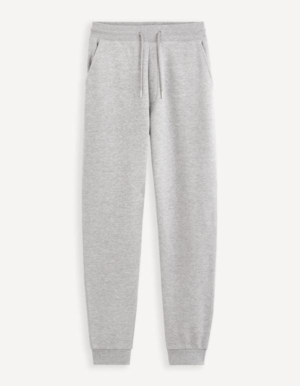 Pantalon de jogging 100% coton - gris