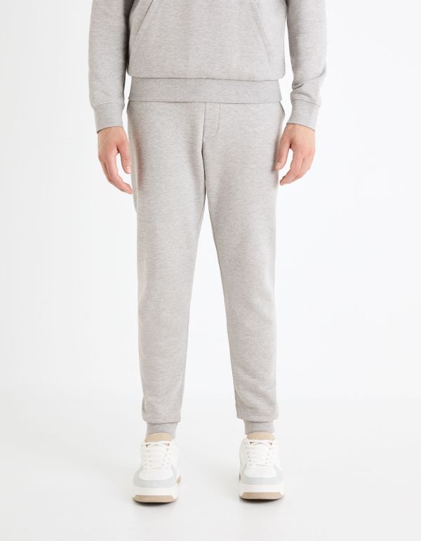 Pantalon de jogging 100% coton - gris