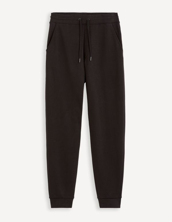 Pantalon de jogging 100% coton - noir