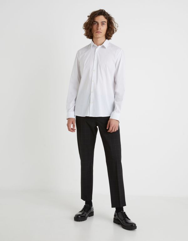 Pantalon 24h à carreaux - noir