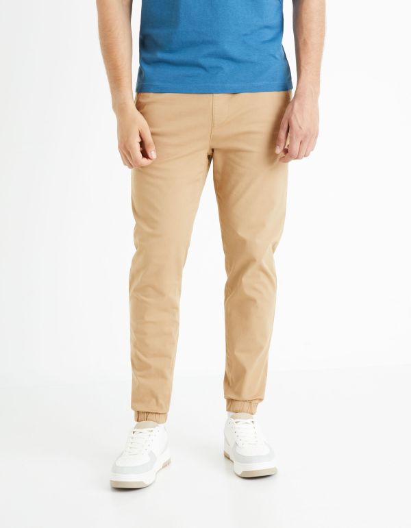 Pantalon forme jogging - beige