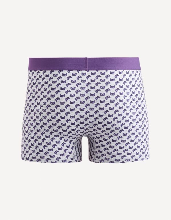 Boxer en coton stretch - gris