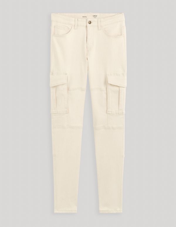 Jean skinny C45 stretch - beige