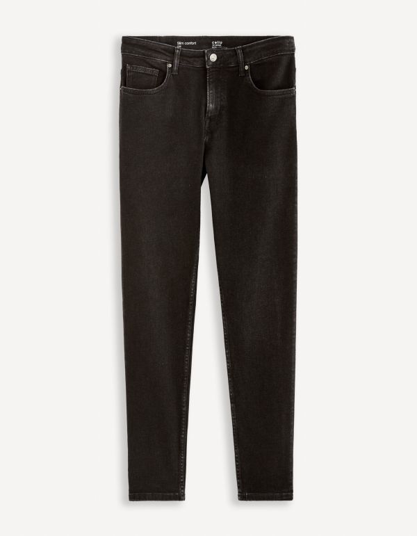 Jean slim C25 3 longueurs stretch - noir