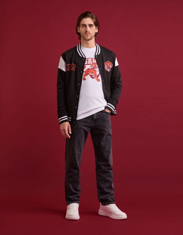 T-shirt col rond 100% coton - blanc