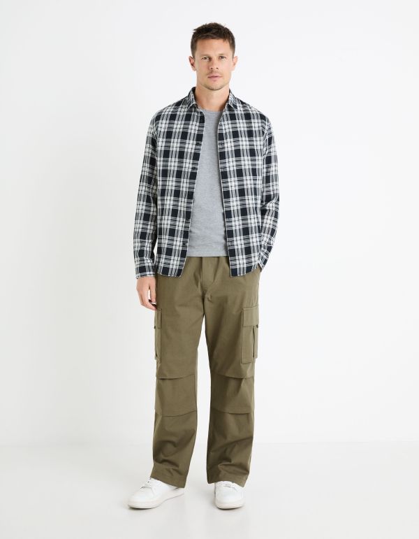 Pantalon cargo - kaki