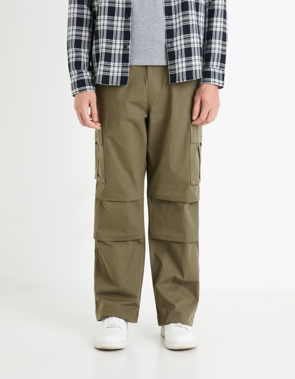 Pantalon cargo - kaki