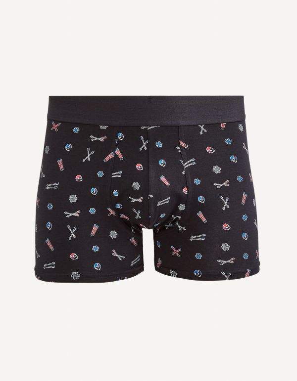 Boxer en coton stretch - noir