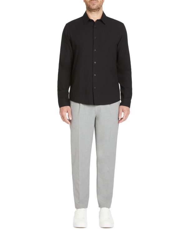 Pantalon straight - gris