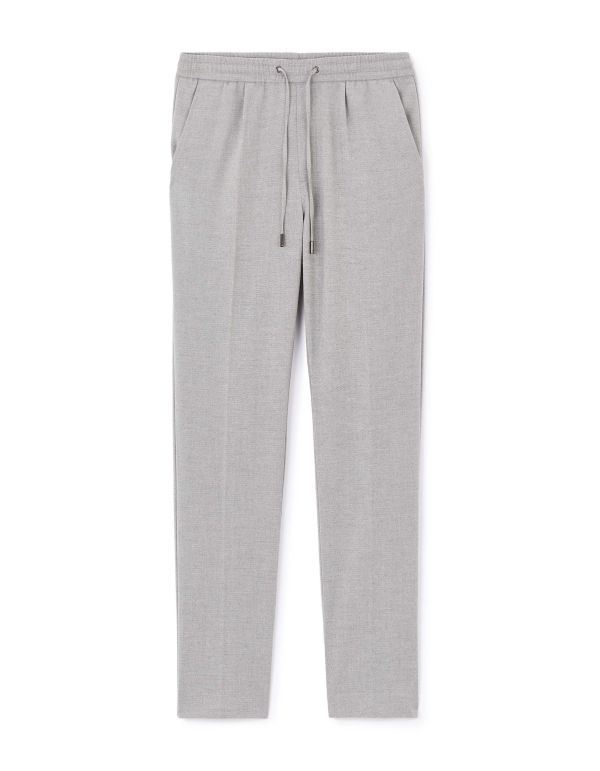 Pantalon straight - gris