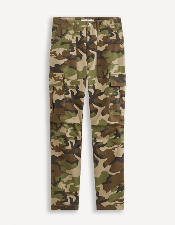 Pantalon cargo 100% coton - camouflage