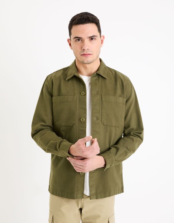 Surchemise 100% coton - kaki