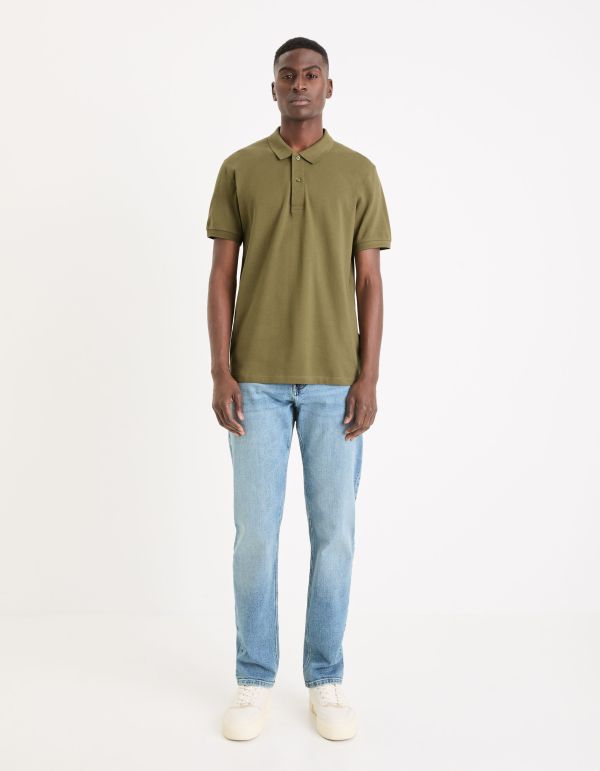 Jean straight C15 3 longueurs stretch - blanc