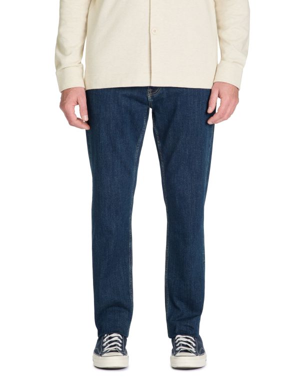 Jean straight 100% coton stretch c15 3 longueurs - denim