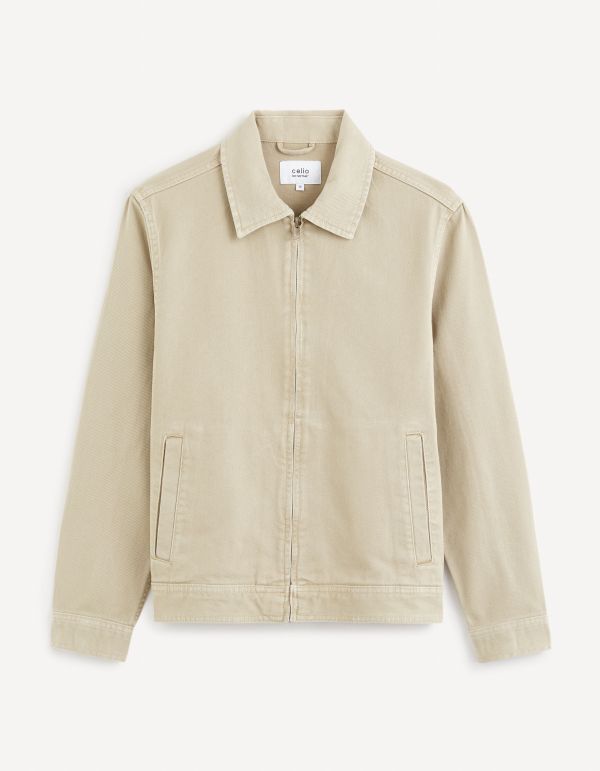 Blouson en coton - beige