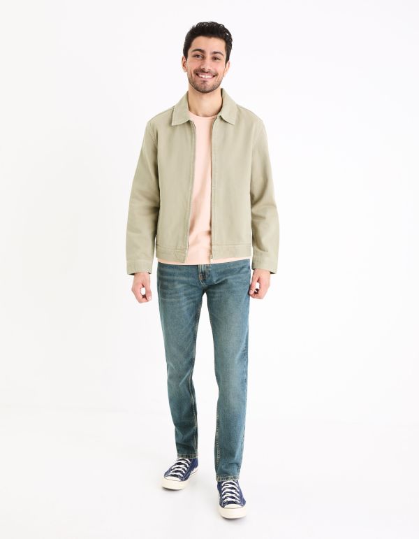 Blouson en coton - beige