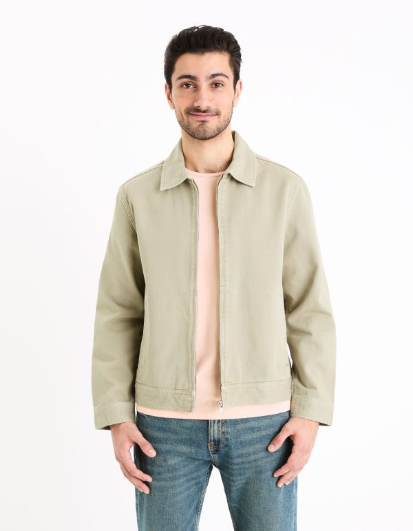 Blouson en coton - beige