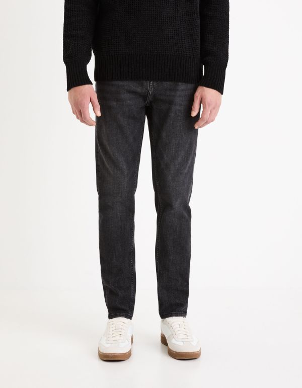 Jean slim tapered stretch - noir