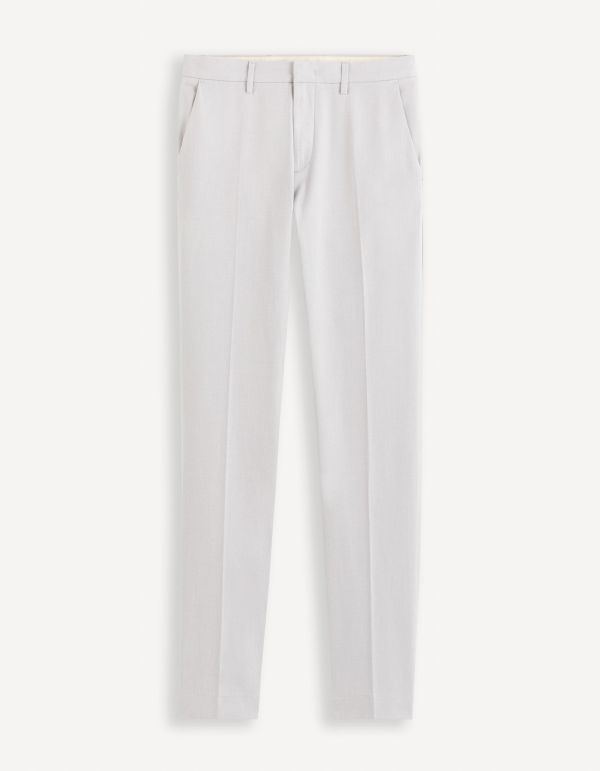 Pantalon chino stretch - gris