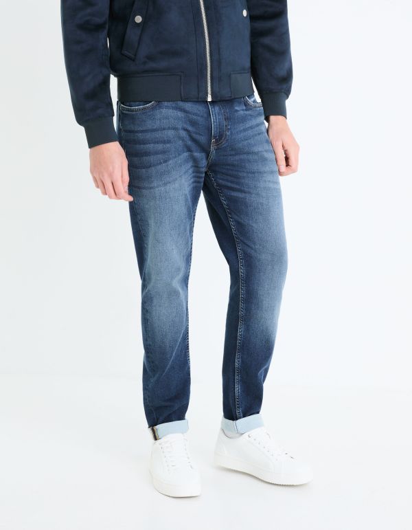 Jean slim maille - stone