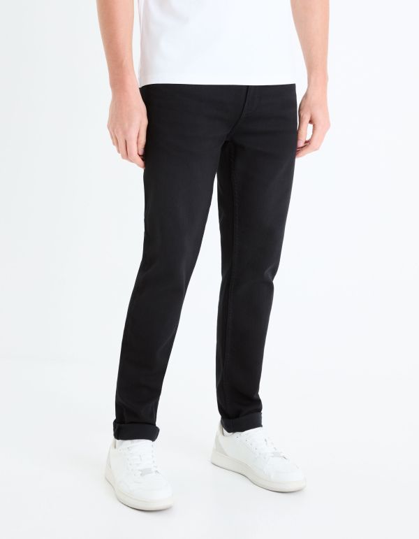 Jean slim maille - noir