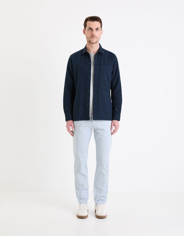 Surchemise en gaze de coton - marine