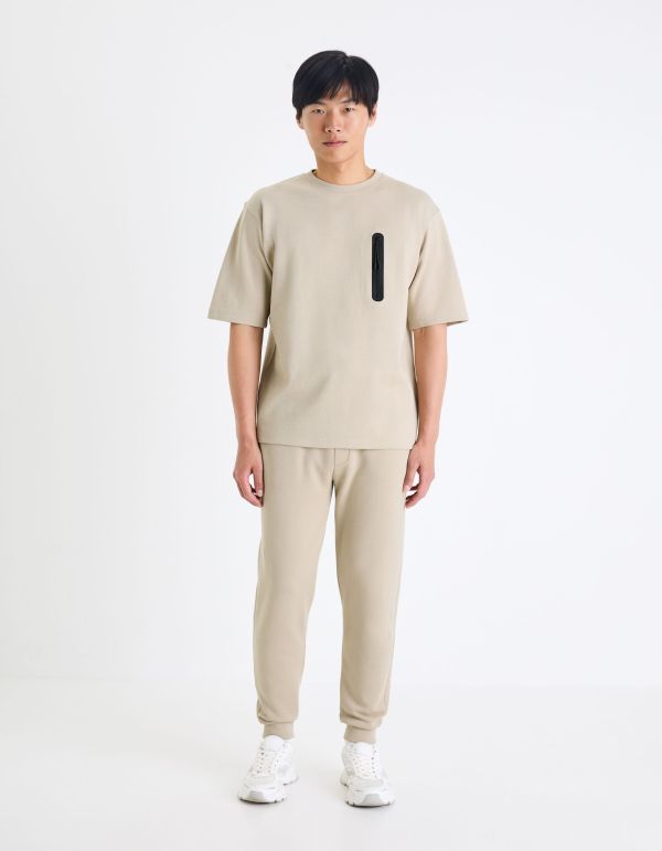 Sweat manches courtes - marron