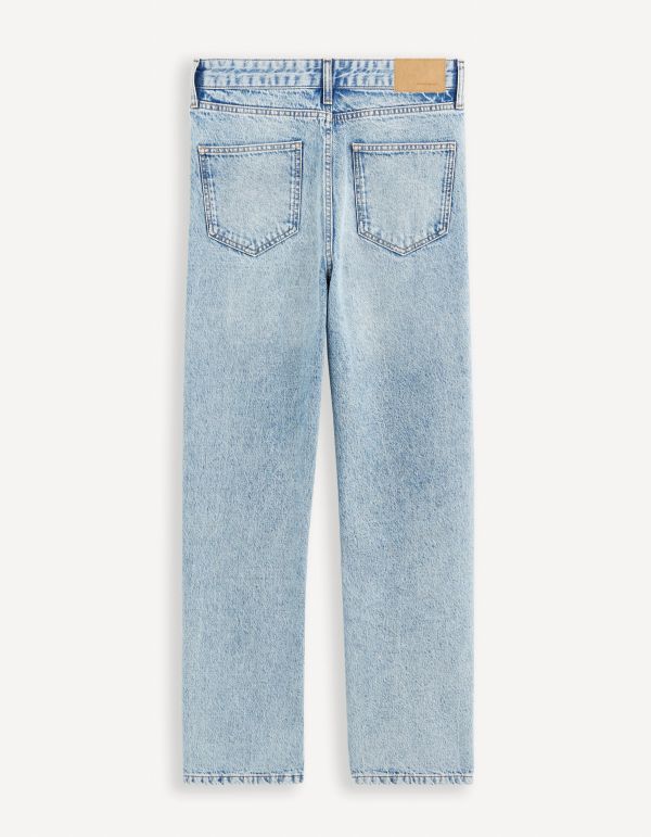 Jean baggy 100% coton - blanc