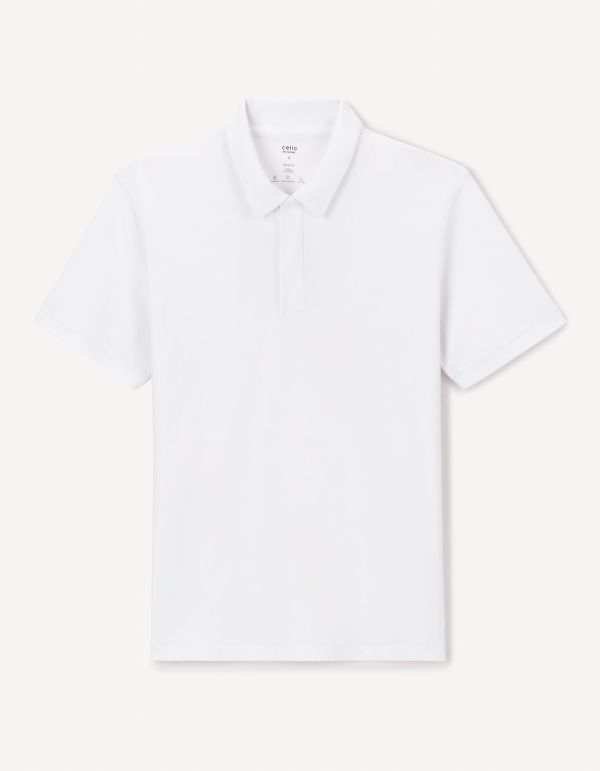 Polo piqué Coolmax - blanc