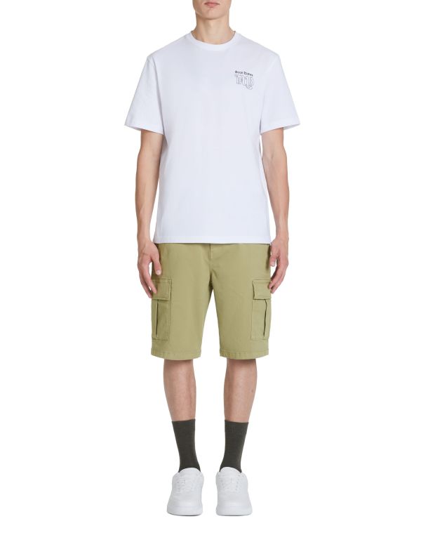 Bermuda cargo coton stretch - kaki