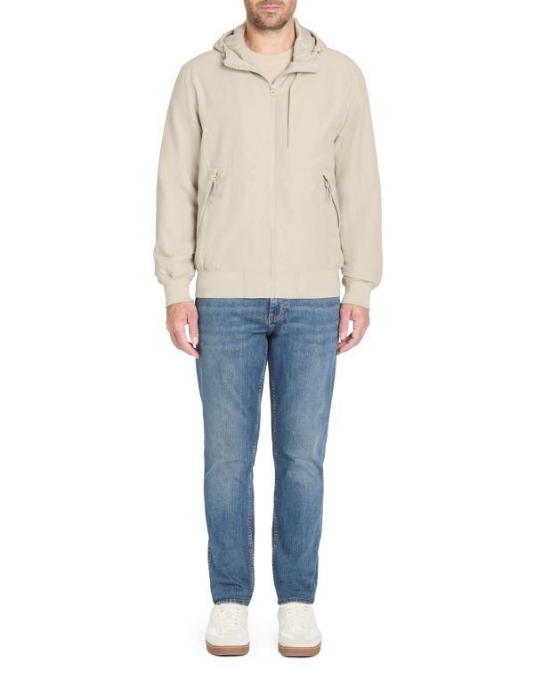 Blouson à capuche - beige