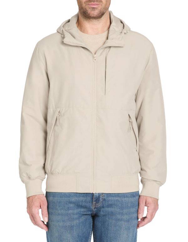 Blouson à capuche - beige