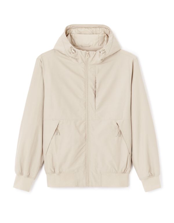 Blouson à capuche - beige