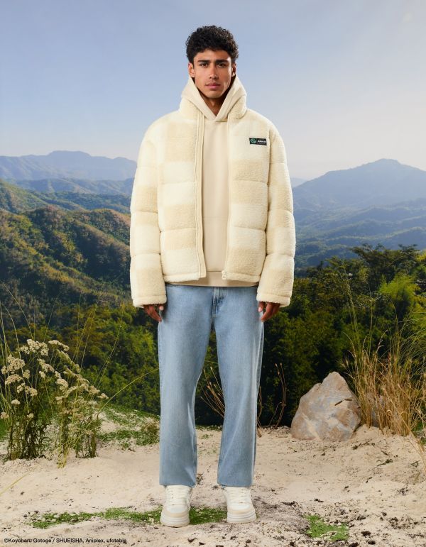 Demon Slayer - Doudoune beige et blanc