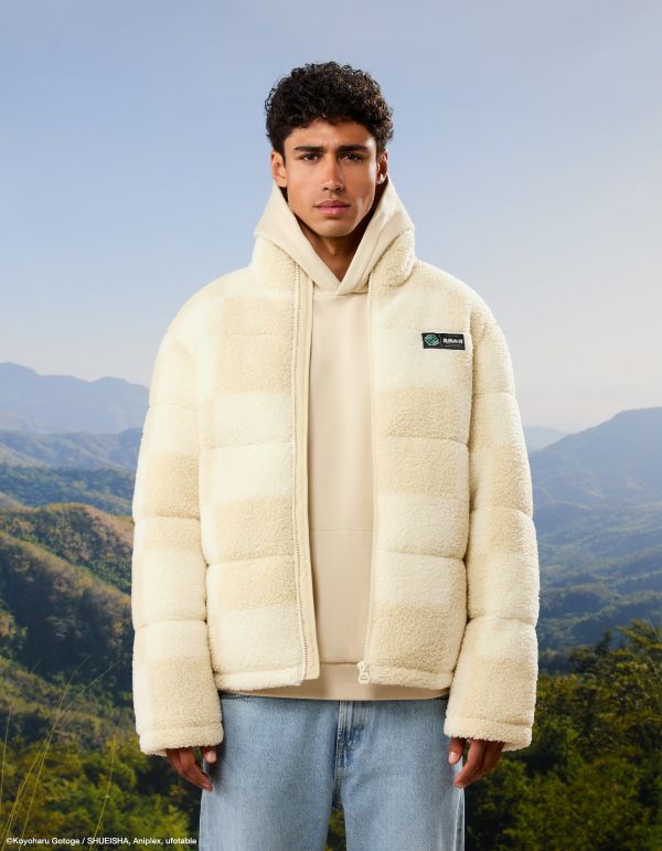 Demon Slayer - Doudoune beige et blanc