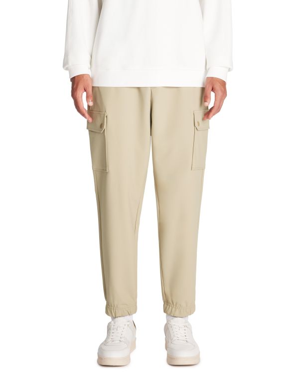 Pantalon cargo slim stretch - beige