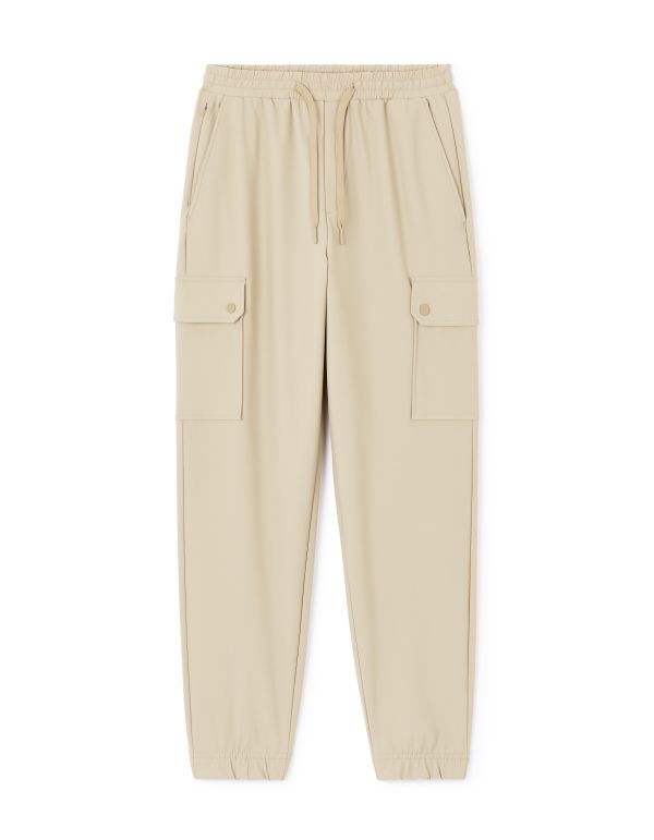 Pantalon cargo slim stretch - beige