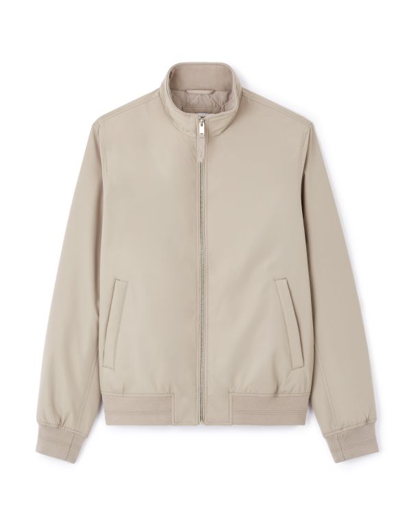 Blouson col montant - beige