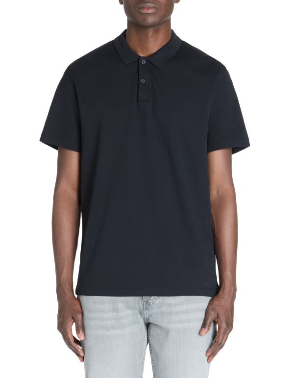 Polo regular coton mélangé - marine