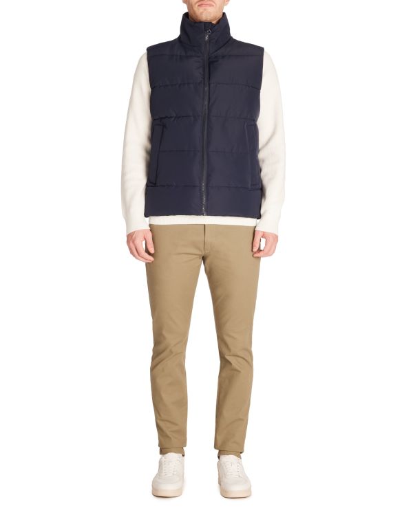 Doudoune sans manches col montant - marine